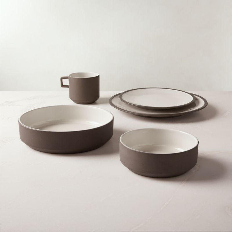 Caviar White Clay Dinnerware | CB2 | CB2