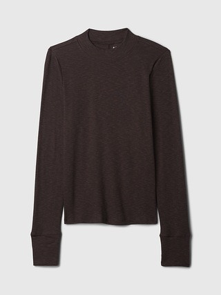 Essential Rib Mockneck T-Shirt | Gap (US)