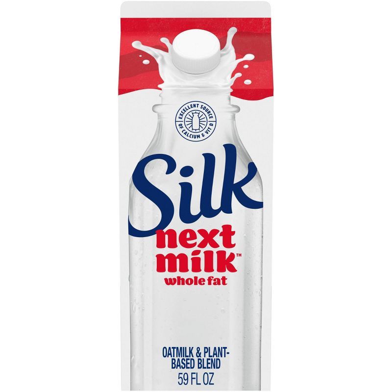 Silk Nextmilk Whole Fat Oat and Plant-Based Blend Milk - 59 fl oz | Target