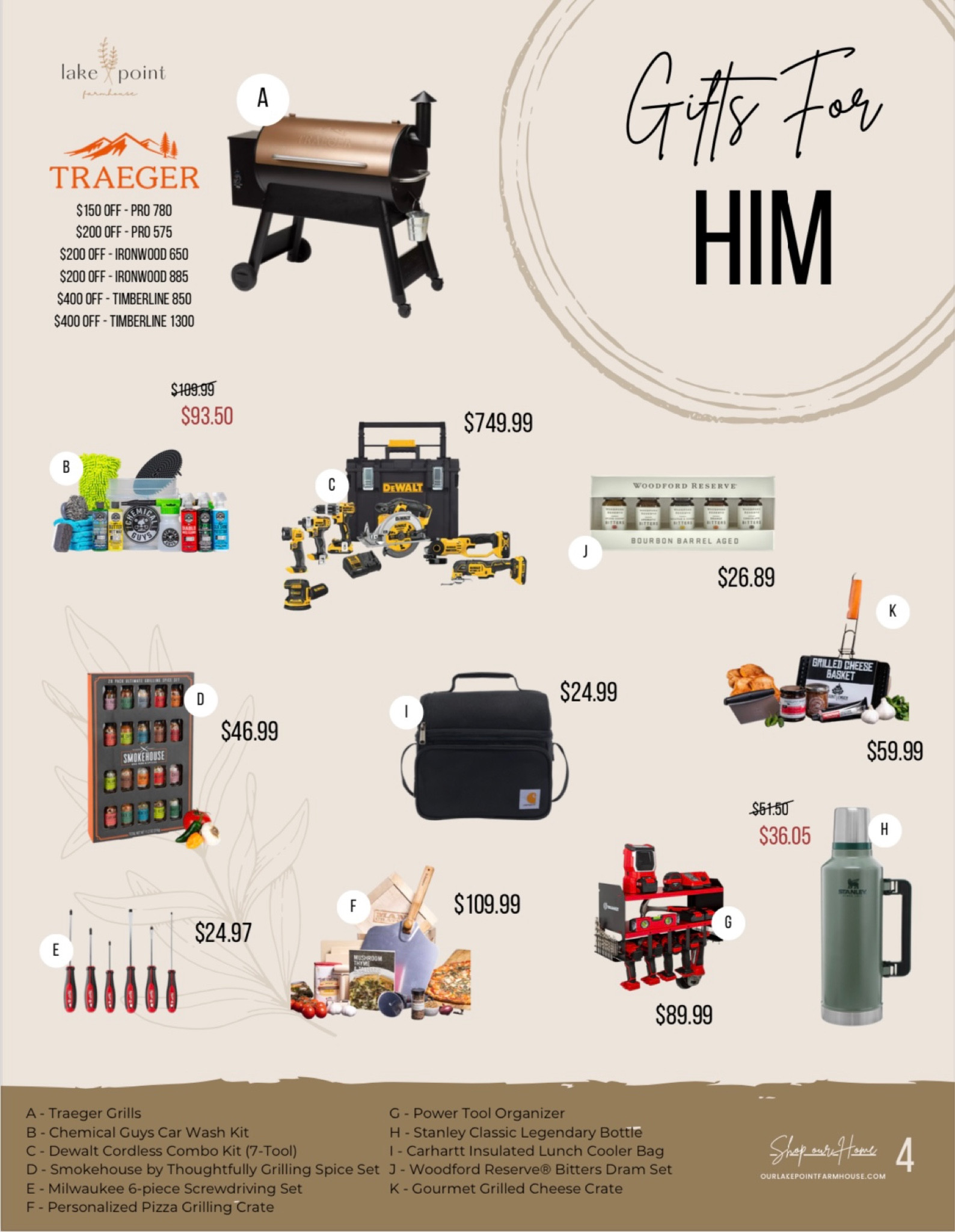 4 | Gifts for HIM

Welcome to Our Lake Point Farmhouse’s Holiday Gift Guide! Here you can find the best sales and holiday gift finds this year! 

These are a few of my recommendations for HIM!

#LTKmens #LTKGiftGuide #LTKHoliday