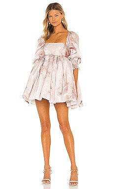 Selkie Puff Dress in Peach Venus from Revolve.com | Revolve Clothing (Global)