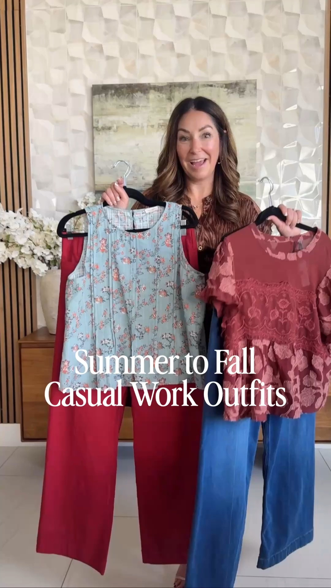 Early Fall Outfits that are actually comfortable & professional 🍂🙌🏻

If you can wear jeans to work these are the ones to buy! They are stretchy and feel like sweatpants but look polished.

The 2nd outfit has a lightweight top great with these linen blend pants that have some stretch and this new red color is so fun!!

Wearing large in tops, 30 in jeans (these run big) and 31 in pants

#LTKSeasonal #LTKOver40 #LTKMidsize