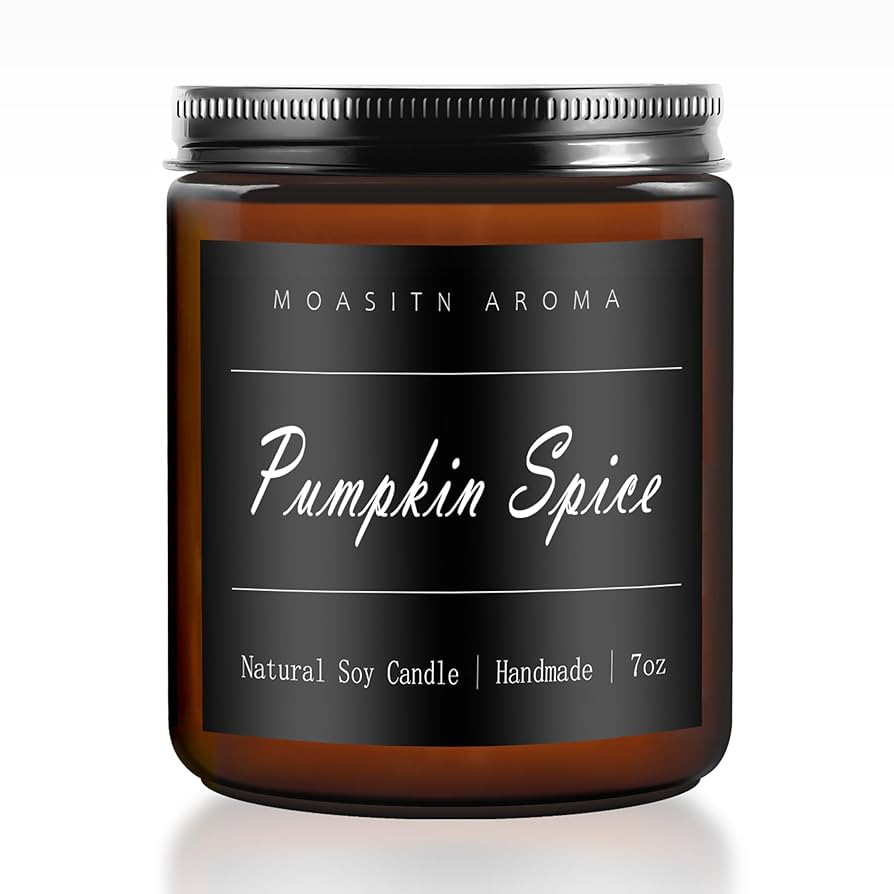 MOASITN Pumpkin Spice Heavenly Scented Candles for Home| Natural Soy Fall Candle| Handmade Long L... | Amazon (US)