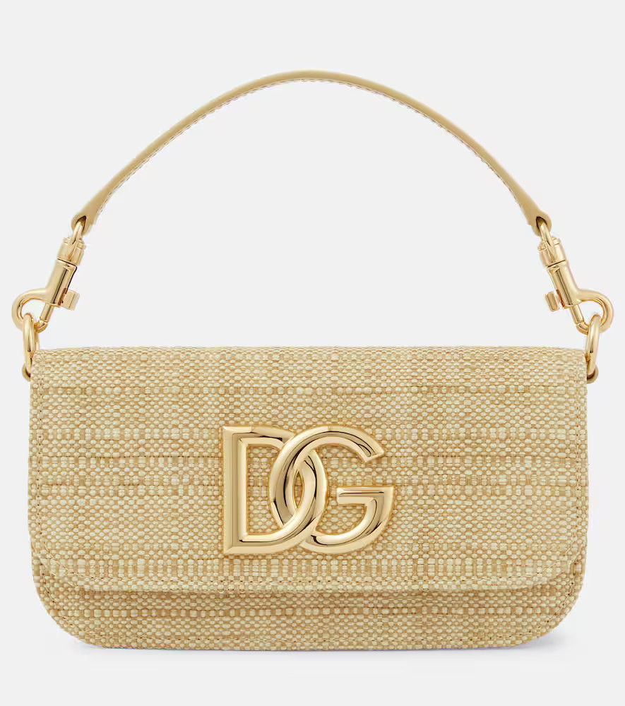 Dolce&Gabbana 3.5 raffia shoulder bag | Mytheresa (UK)