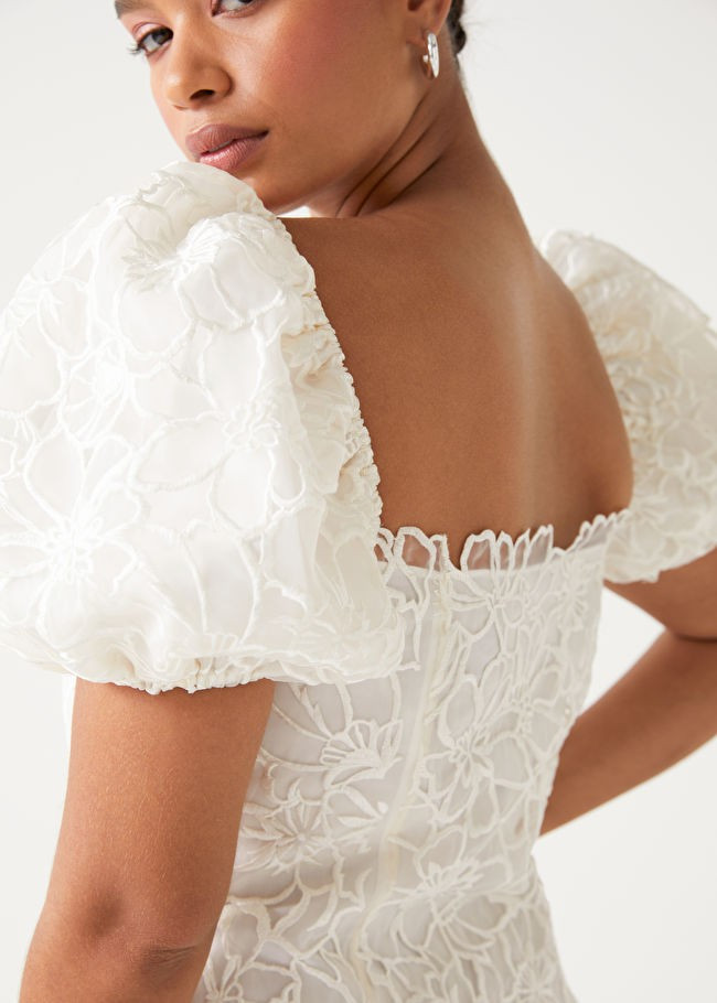 Organza-Minikleid mit Ballonärmeln | & Other Stories (DE + FR)