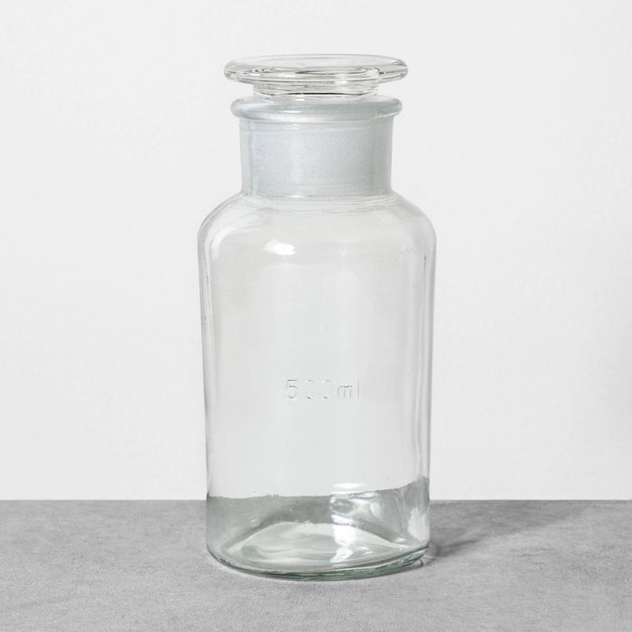 Apothecary Glass Storage Bottle - Hearth & Hand™ with Magnolia | Target