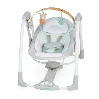 Ingenuity Cozy Spot Swing n Go Portable Swing: 5-Point Harness, Calming Vibrations, Animal Icon Pattern, Battery Powered | Target