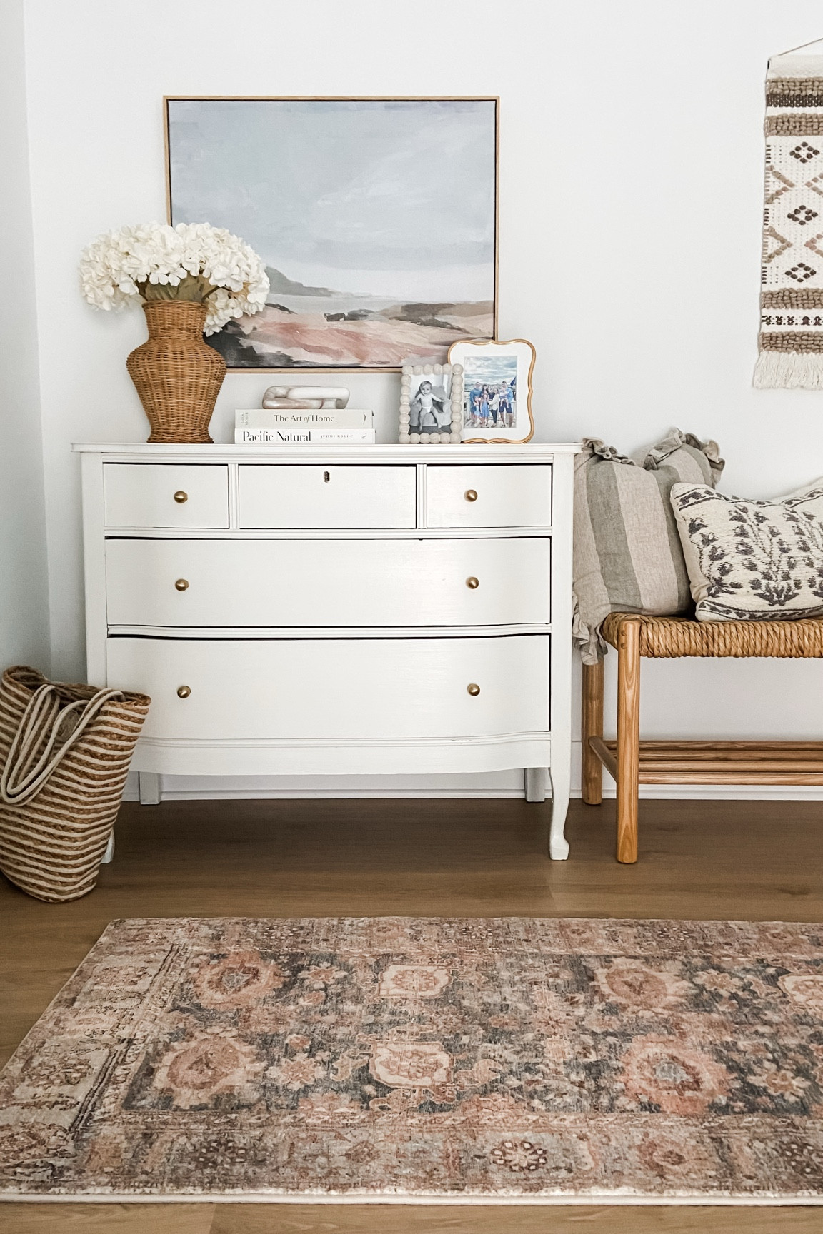 Hall Styling ✨
#hallway #hallway #furniture #bench #dresser #runner #arearug #loloirug #throwpillows #dresserdecor 

#LTKHome