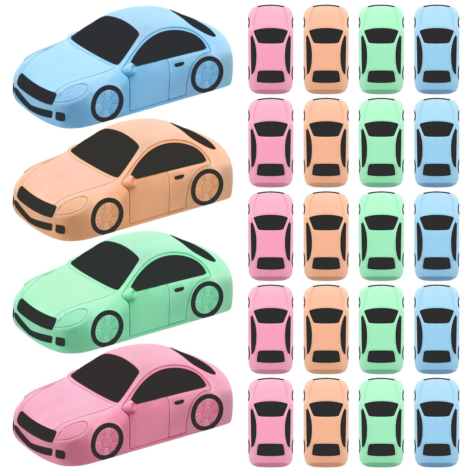 24 Pcs Ice Cream Sidewalk Chalk Set Multicolor Party Favors Bulk Washable Safe Outdoor Chalk for Kids Adults Fun Summer Playground Outdoor Activities Painting on Chalkboard Blackboard | Amazon (US)