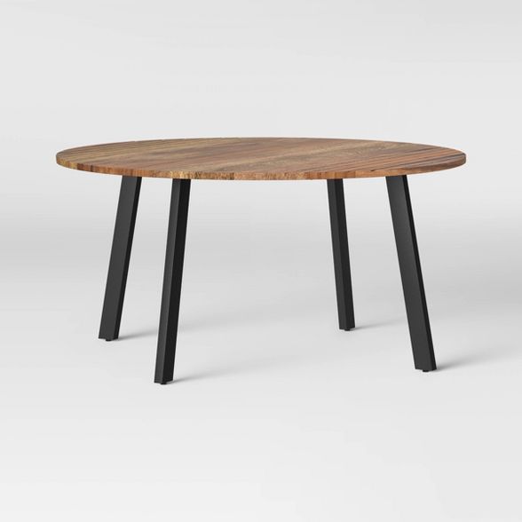 Kenilworth Round Midcentury Modern Groove Top Coffee Table Nickel - Project 62™ | Target