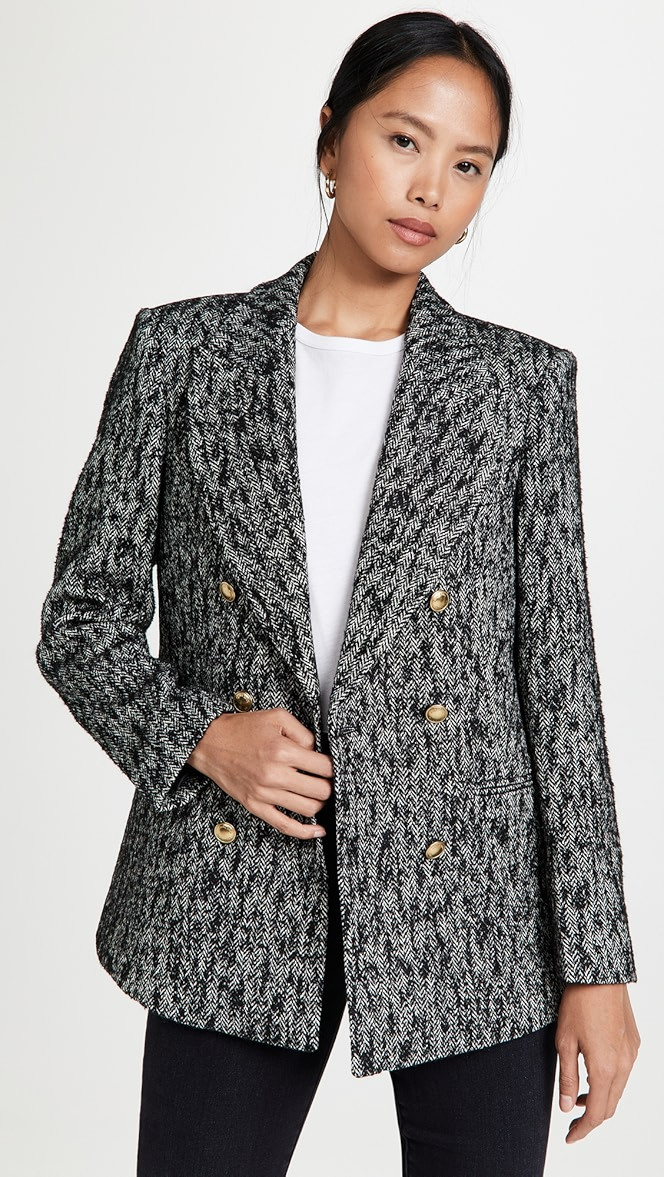 Dionne Black Tweed Blazer | Shopbop