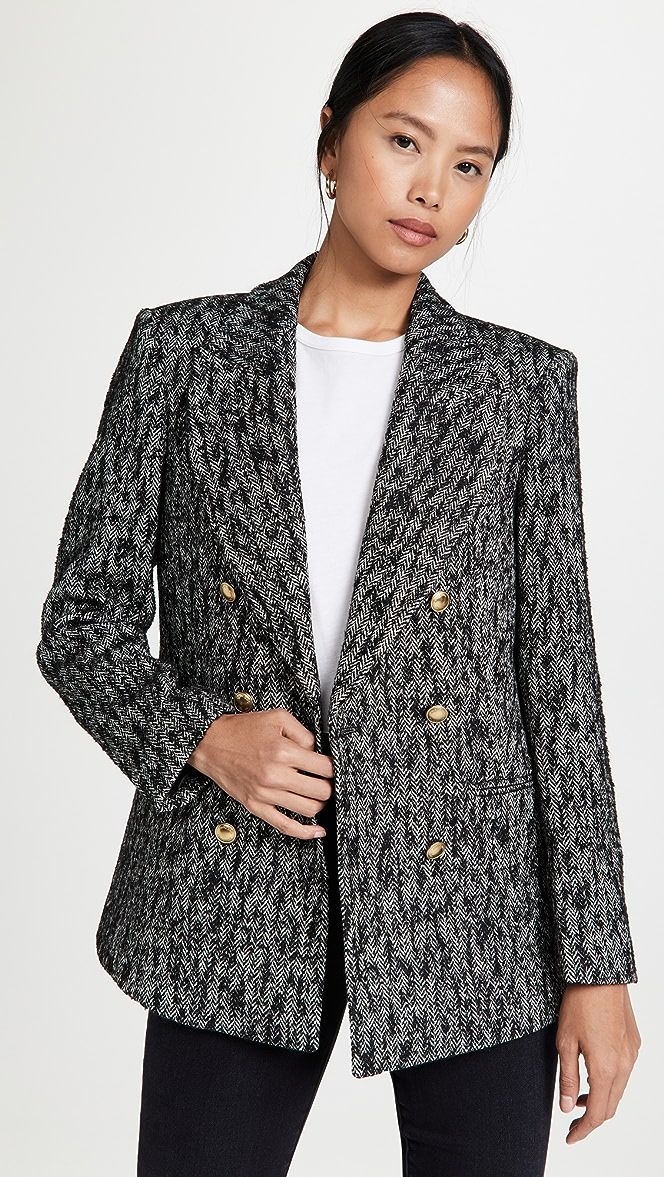 Dionne Black Tweed Blazer | Shopbop