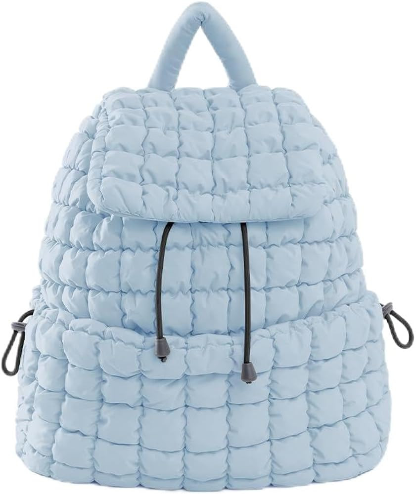 VAKAER Puffer Backpack for Women Lightweight Quilted Hiker Pack Drawstring Padding Backpacks for ... | Amazon (US)