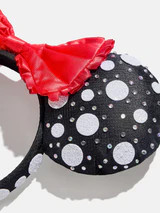 Disney Minnie Mouse Polka Dot Ears Headband - Minnie Mouse Black Polka Dot Ears | BaubleBar