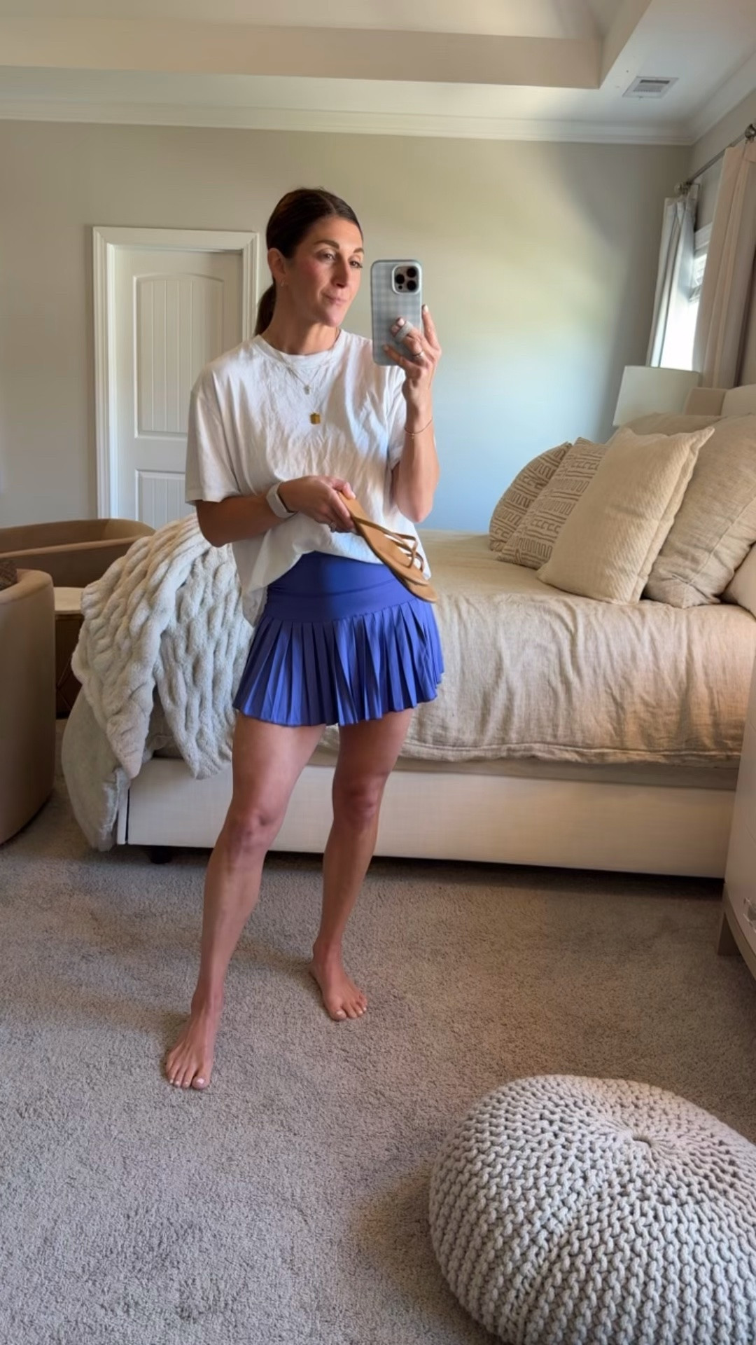 Loving this comfy mom outfit!
Tee is on sale from aerie. Comes in other colors and wearing a small-slightly oversized boxy fit
Skirt is from Amazon-TTS. Wearing a small. Comes in other colors. Has biker shorts with pockets underneath 

Flip flops are Amazon & 46% off. Sunnies are Amazon and 20% off!

Click here to shop!

Mom outfit | athlete | athletic | athleisure | skirt | skort | active | sporty | fit | fitness | daily mom | flip flops | tee | t-shirt | aerie | American Eagle | loopy | necklaces | electric picks | tiny tags | sunnies | sunglasses

#LTKmomlife #LTKSaleAlert #LTKActive