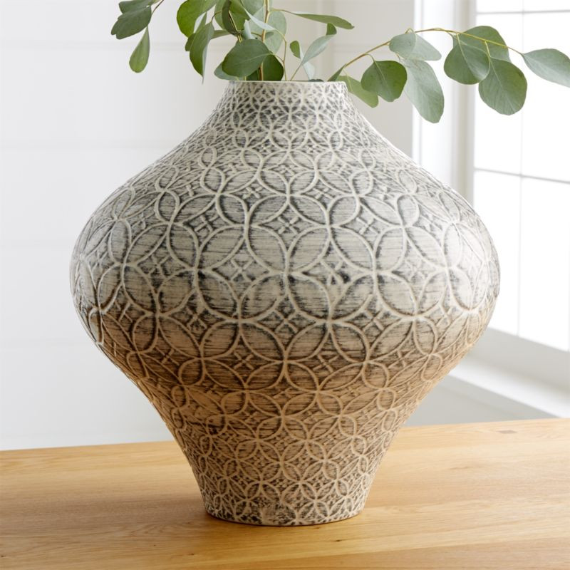 Geo Vase 13.5" + Reviews | Crate & Barrel | Crate & Barrel