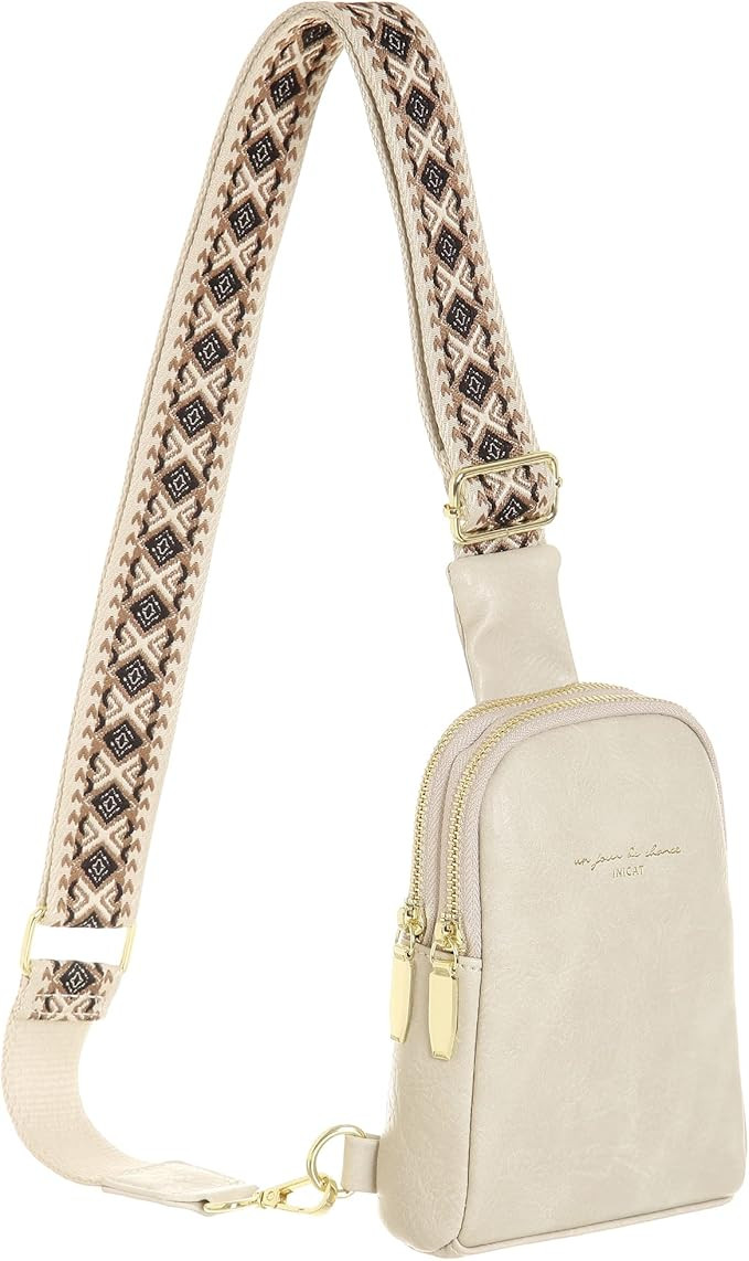 INICAT Small Sling Bag Fanny Packs Crossbody Bags Gifts for Women Men | Amazon (US)