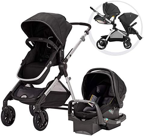 Evenflo Pivot Xpand Modular Travel System with SafeMax Infant Car Seat | Amazon (US)