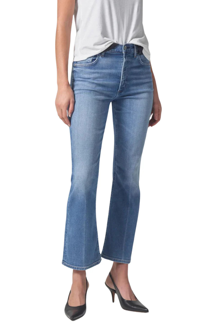 Isola Mid Rise Cropped Boot In Splendor | Bunny & Babe