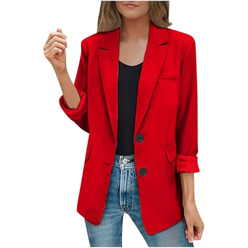 wherehouses Deal Clearance Womens Blazers Casual Fall Open Front Long Sleeve Work Office Outfit 2024 Office Bussiness Jacket Cardigans | Amazon (US)