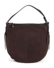 Suede Crescent Hobo Bag With Studded Strap | Handbags | Marshalls | Marshalls