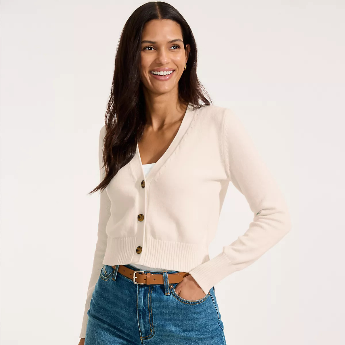 Women's Drifter Vneck Dress Cardigan Sweater | Lands' End (US)