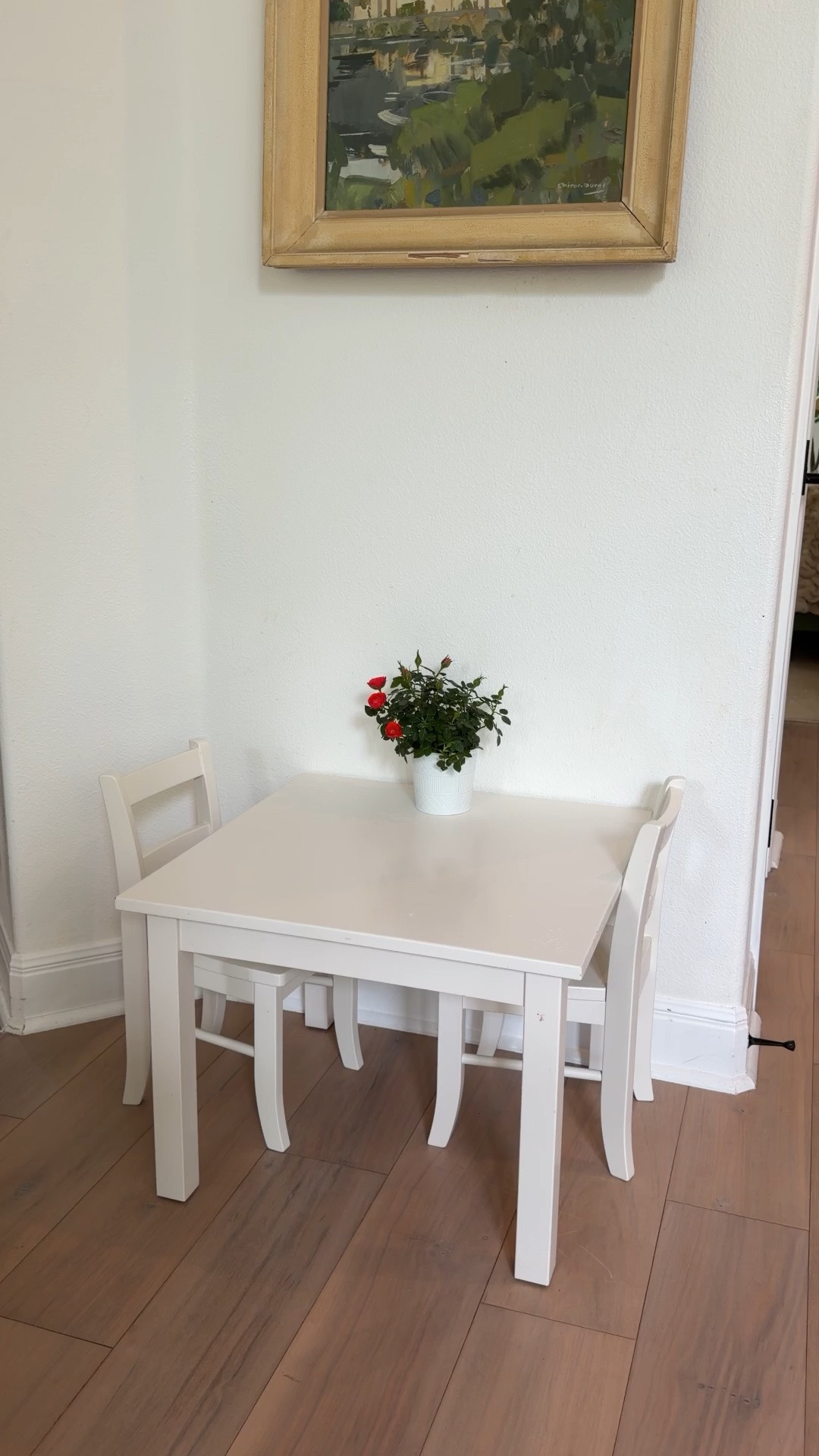 We love our white toddler table! This cute square table is great for our little son and daughter who are three years old and one and a half years old. They eat breakfast here play games and do crafts on this little table. It’s perfect for any family with little kids!

#LTKmomlife #LTKKids #LTKHome
