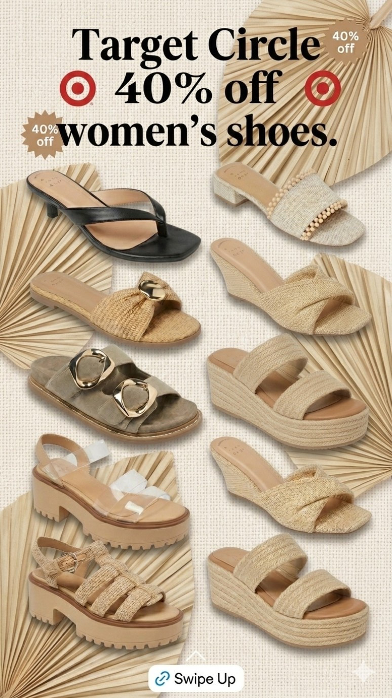 Target circle 40% off women’s shoes!!! Today only!!! 

#LTKSaleAlert #LTKSeasonal