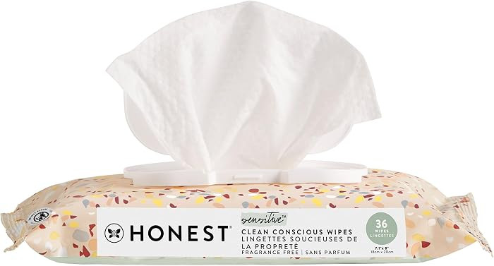 The Honest Company Hypoallergenic Multi-Use Baby Wipes for Sensitive Baby Skin, Terrazzo, 36 Coun... | Amazon (US)