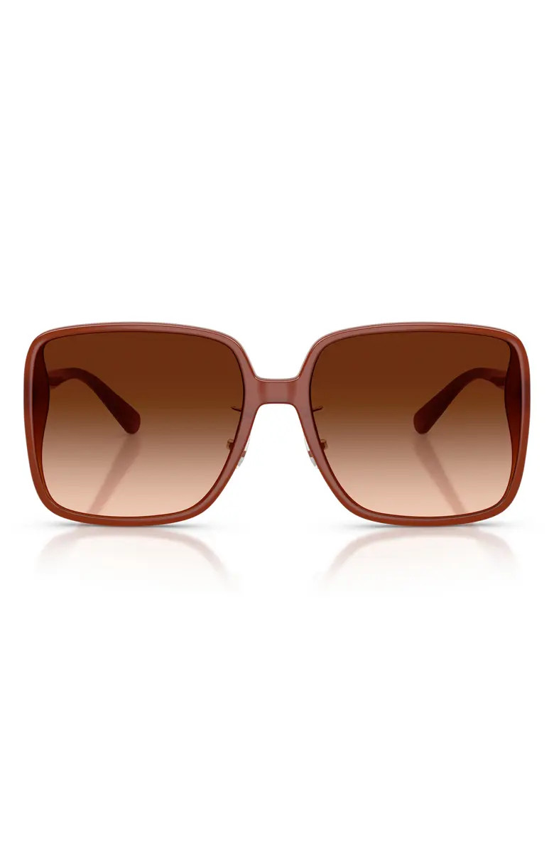 61mm Gradient Polarized Square Sunglasses | Nordstrom