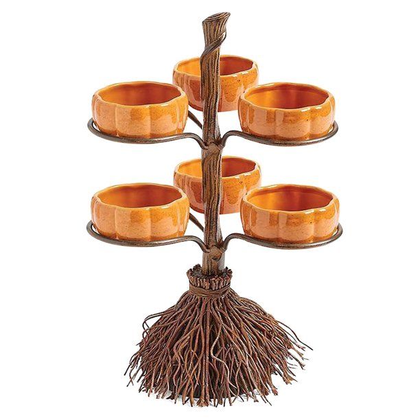MINOCOOL Snack Serving Bowls with Holder Halloween Candy Bowl with Stand - Walmart.com | Walmart (US)