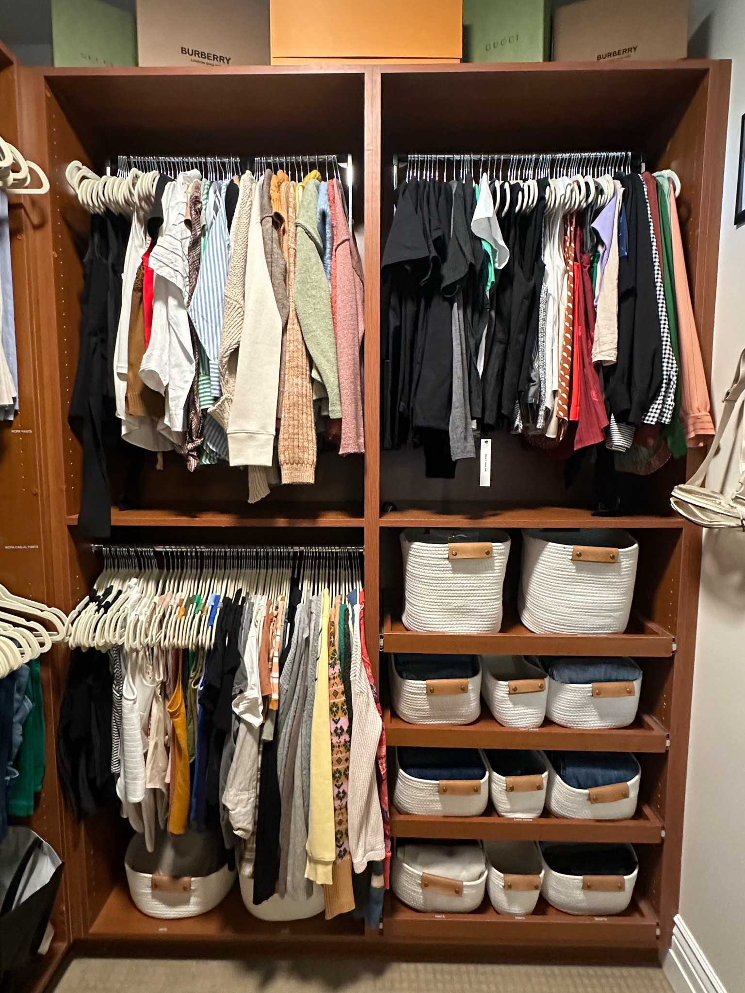 Rope Bin Closet Solution! Cohesive colors and bins help reduce eye clutter!

#LTKSeasonal #LTKFindsUnder100 #LTKFindsUnder50