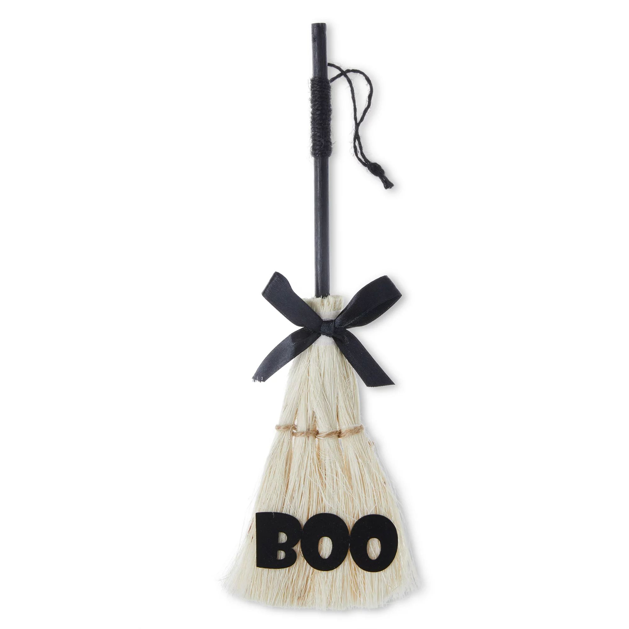 Halloween Brown Boo Broom Hanging Decoration, Way To Celebrate | Walmart (US)