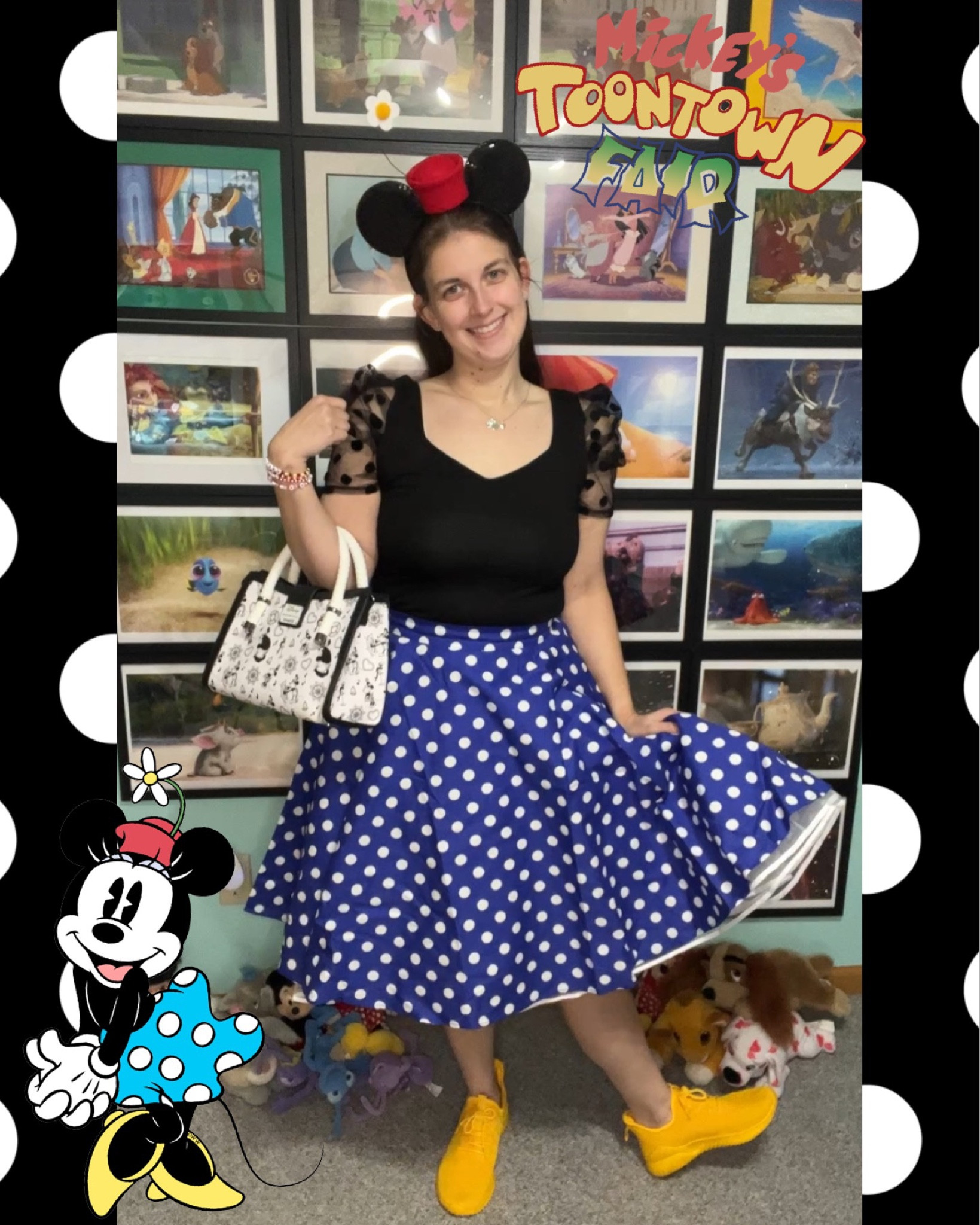 The skirt runs small size up. The red hat wasn’t available so I tagged the grey version for steam boat minnie . Minnie Mouse disney bound. Disney adult. Disney style 

#LTKFind #LTKfit #LTKstyletip