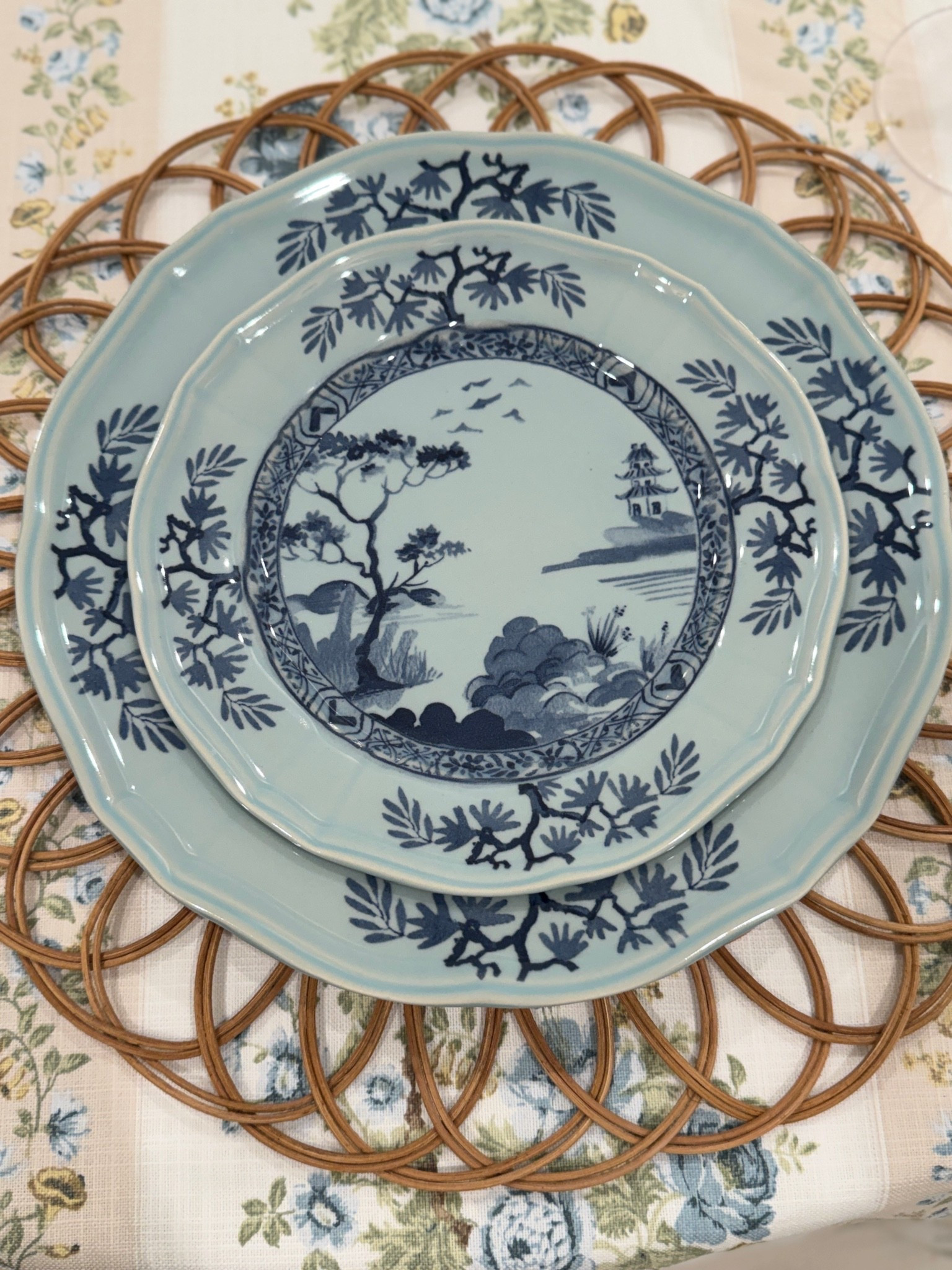 Back in stock!!🎉 Ginori inspired plates 💙 Italian inspired dinnerware Ginori look for less

#LTKHome #LTKdayinmylife #LTKootd