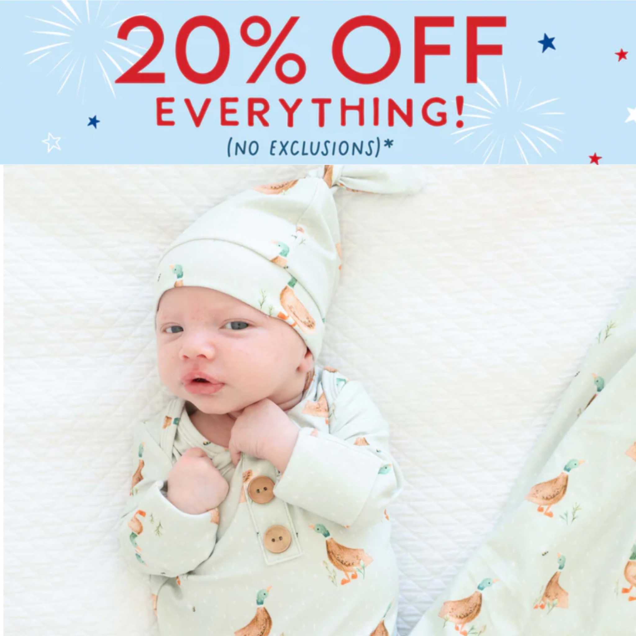 Caden Lane is having a 20% everything sale ! Stock up ! Code stacks with clearance.  #bamboo #bamboobaby #bamboobabyclothes #bambooswaddle #newborn #toddlermom #toddlerclothes #babyclothes #luckyducky 

#LTKFamily #LTKBaby #LTKKids