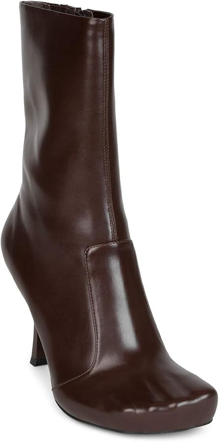 Jeffrey Campbell VISIONARY WOMEN BOOTS - Brown Shiny / 6.5 | Amazon (US)
