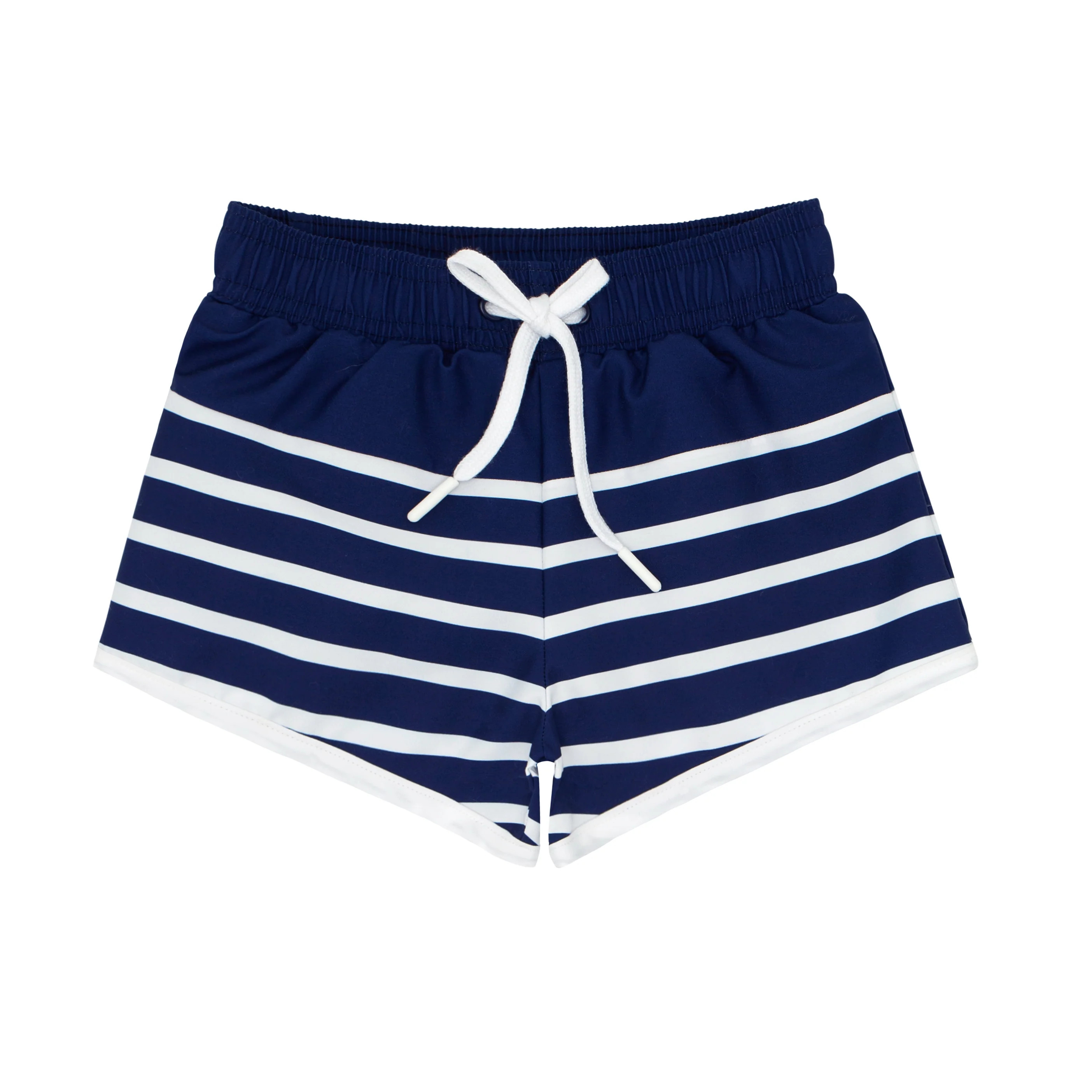 boys navy breton stripe boardie | minnow