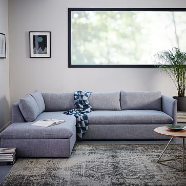 Shelter 2-Piece Terminal Chaise Sectional | West Elm (US)