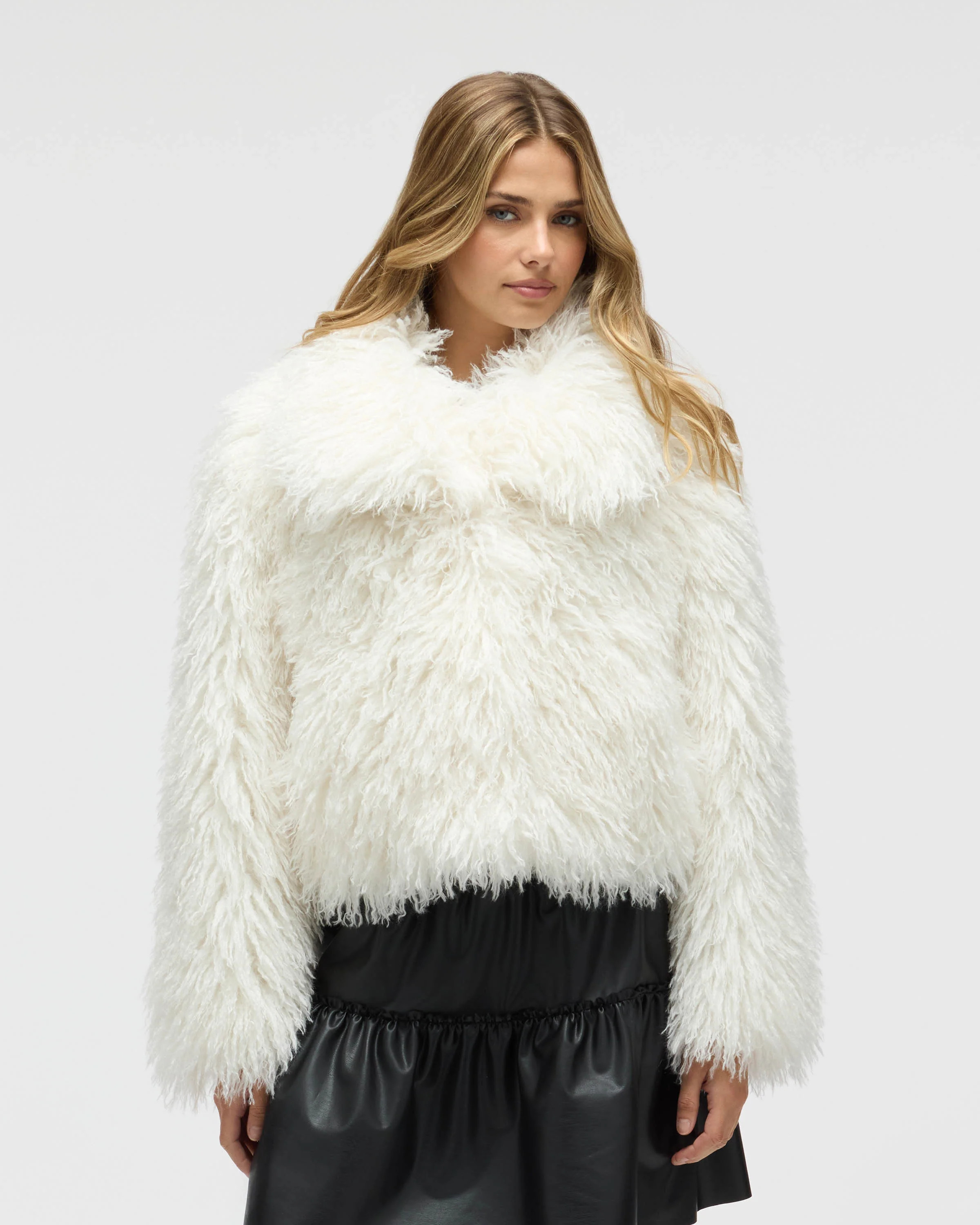 Women's Long Hair Luxious Faux Fur Jacket | Shop Simon