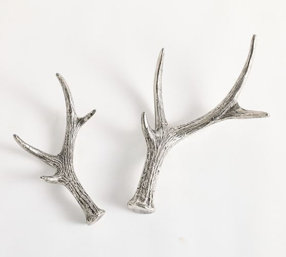 Silver Antler Object - Set of 2 | Pottery Barn (US)