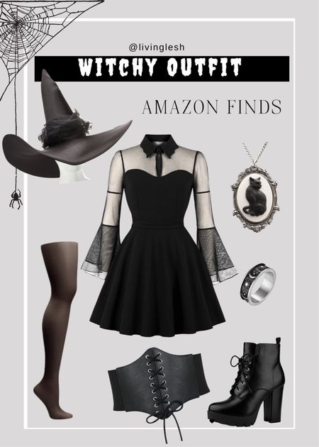 Halloween Witchy Fashion from Amazon | Halloween costume | Spooky Halloween Dress | Witchy Fashion | Spooky Fashion | Spooky Witch Outfit 

#LTKunder100 #LTKSeasonal #LTKHalloween