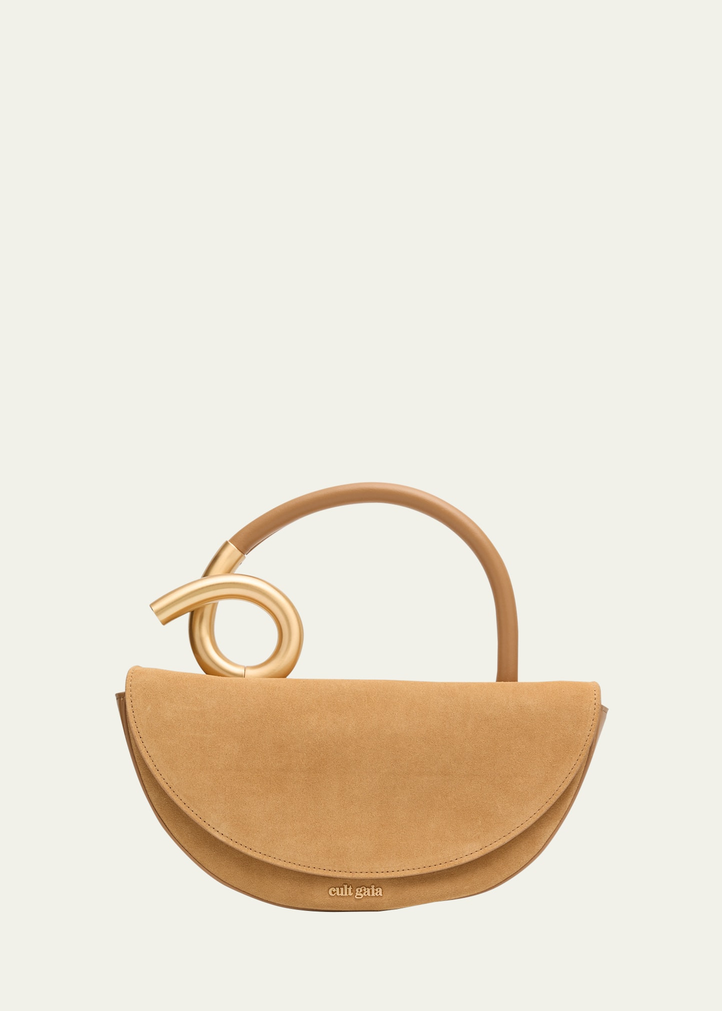 Cult Gaia Azariah Coil Leather Top-Handle Bag | Bergdorf Goodman