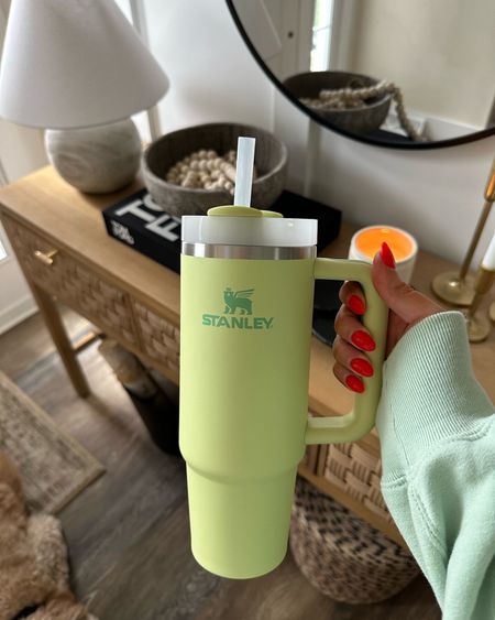New Stanley color has arrived and I am in love 💚💚 can’t get enough of this green! It’s beautiful!

Stanley Restock, Stanley 30oz, citron green, trending for spring 