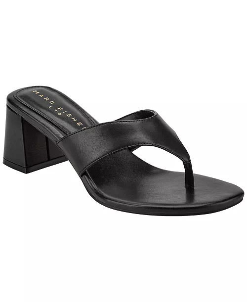 Women's Arcee Leather Block Heel Dress Sandals | Macy's