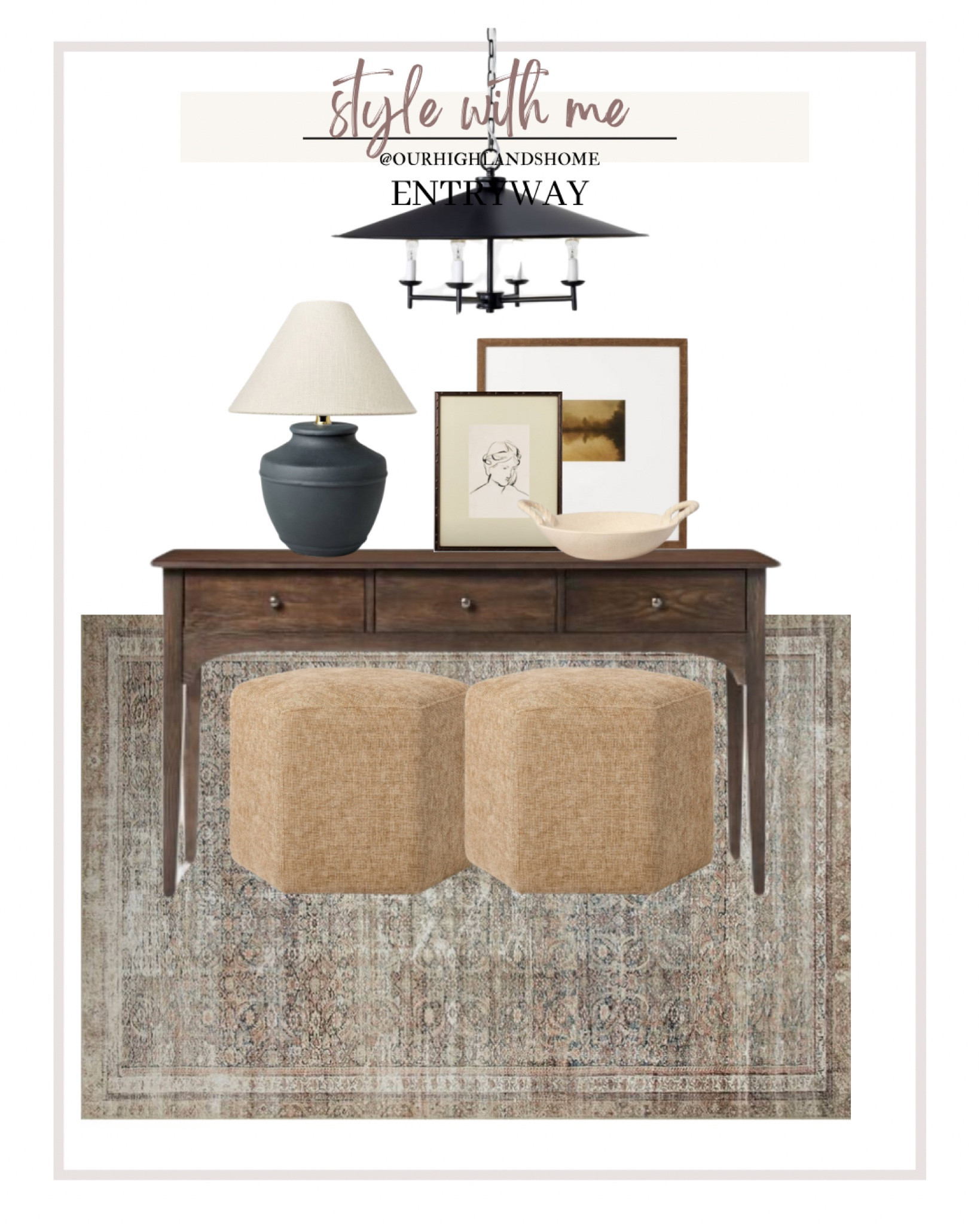 entryway styling using all new studio mcgee decor and furniture at target 

#LTKHome #LTKSaleAlert #LTKSummerSales