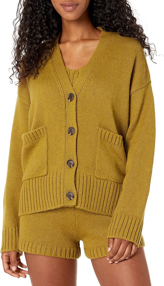 The Drop Women's Brigitte Chunky Button-Front Pocket Ribbed Cardigan | Amazon (US)