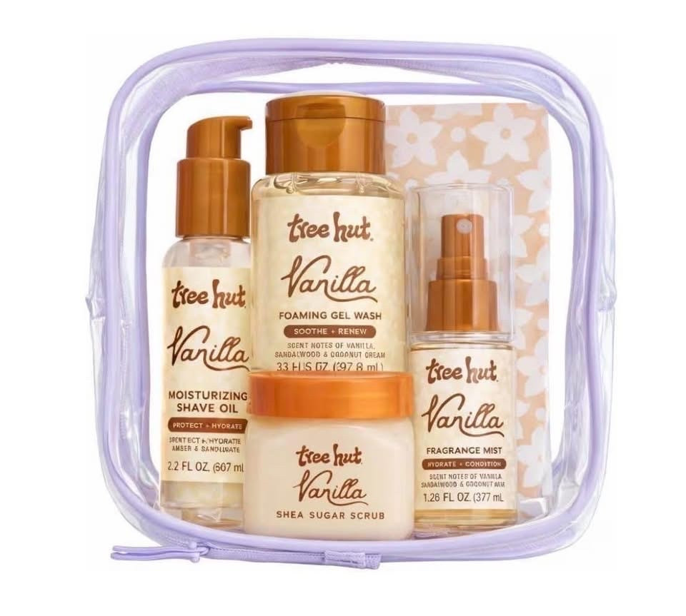 The limited edition Tree Hut Vanilla Body Set on sale today at Amazon!!! This launched for the holiday season, and has been flying, as vanilla is such a versatile fragrance that is lovely for anyone. This is such a perfect gift - could even be broken up into multiple gifts 🎁

#LTKselfcare #LTKSaleAlert #LTKBeauty
