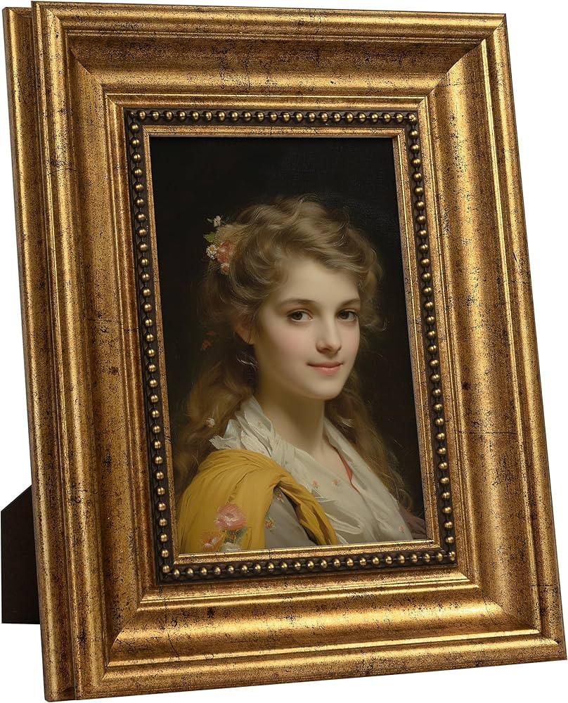 Sonefreiy 5x7 Picture Frame Gold Antique Vintage Picture frames for Wall, Retro 5 x 7 Photo Frame... | Amazon (US)