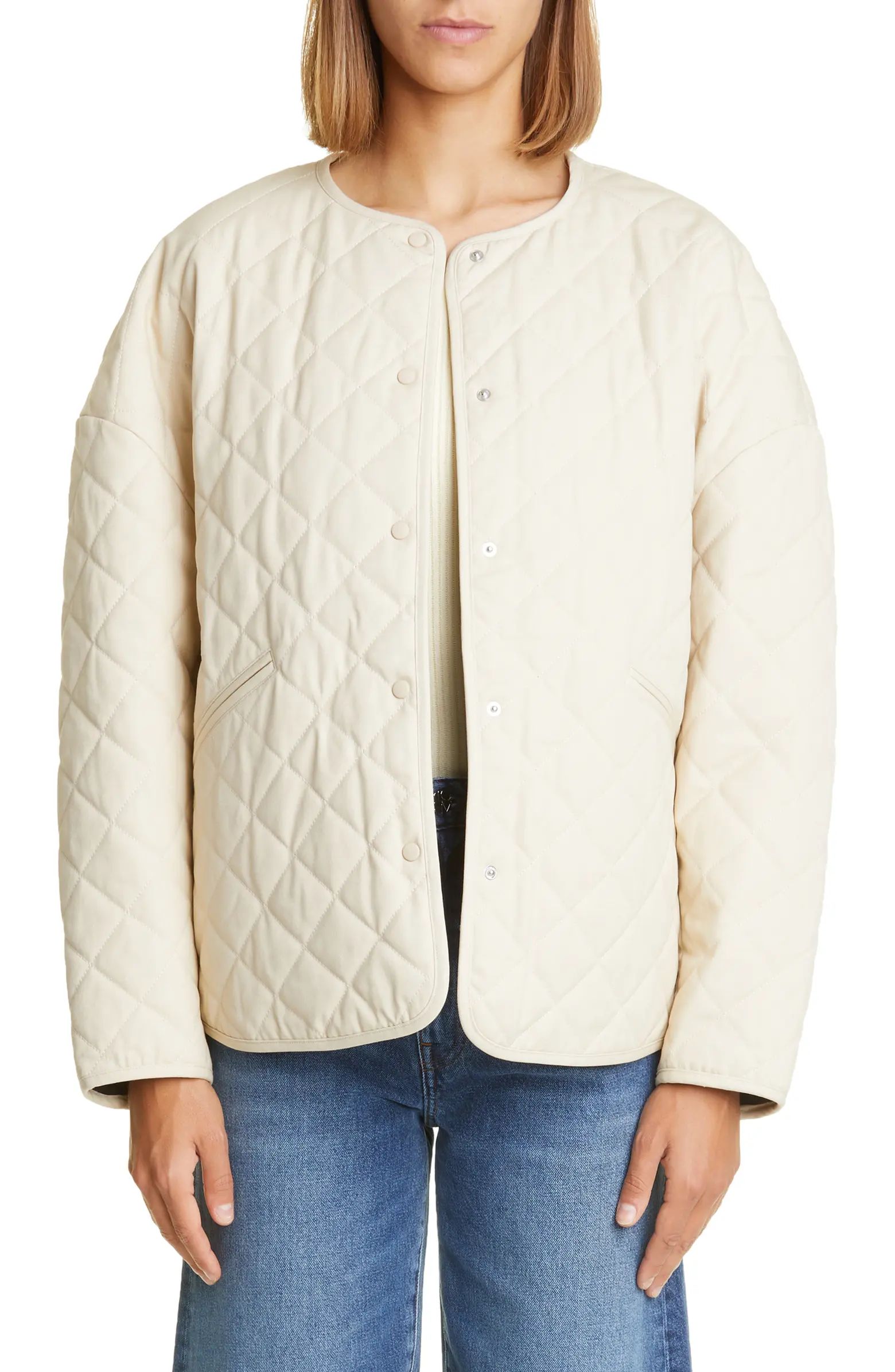 Totême Quilted Organic Cotton Canvas Jacket | Nordstrom | Nordstrom